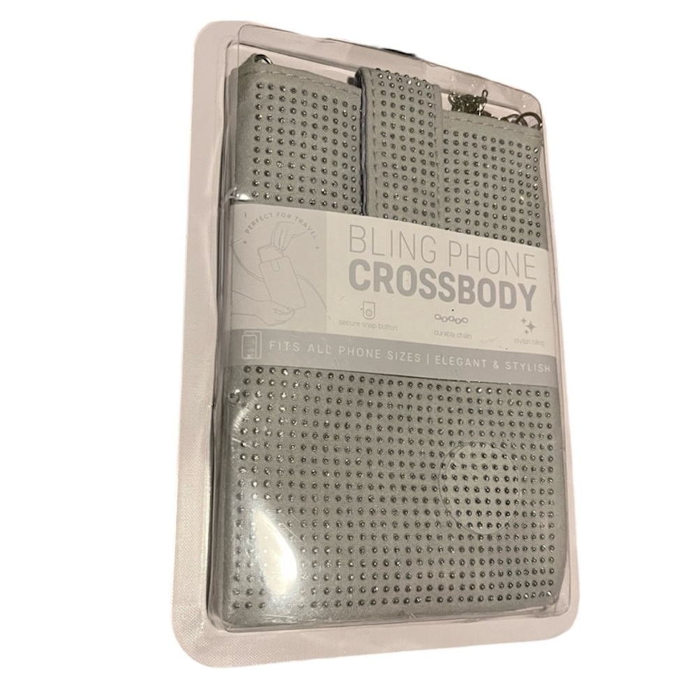 NWT micase Bling Phone Crossbody - Silver Bag